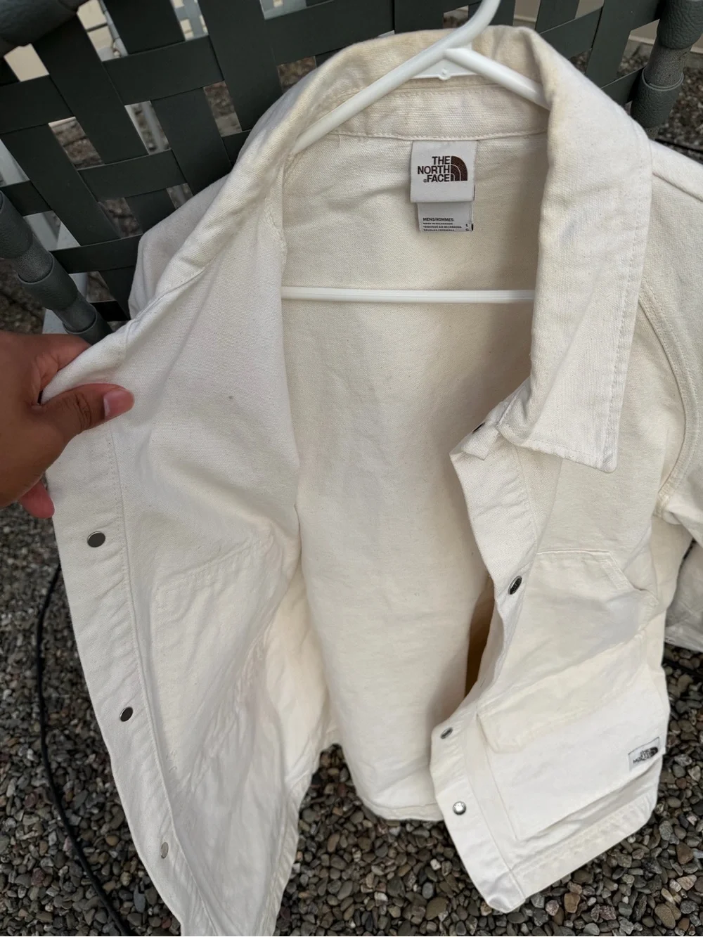 The North Face Men's Cream Canvas Field Jacket